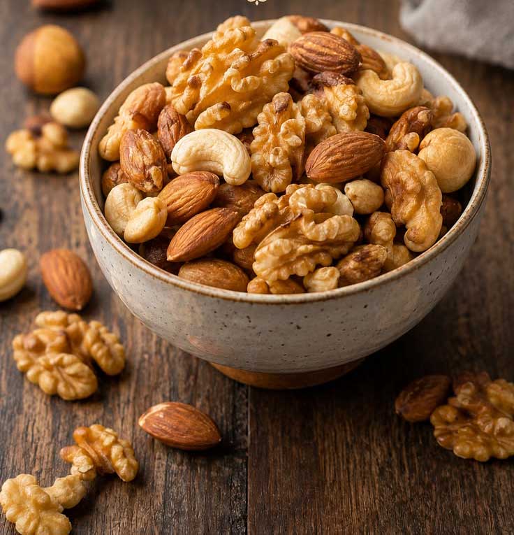 کالری گردو چقدر است؟